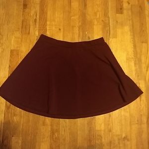 Maroon Skater Skirt